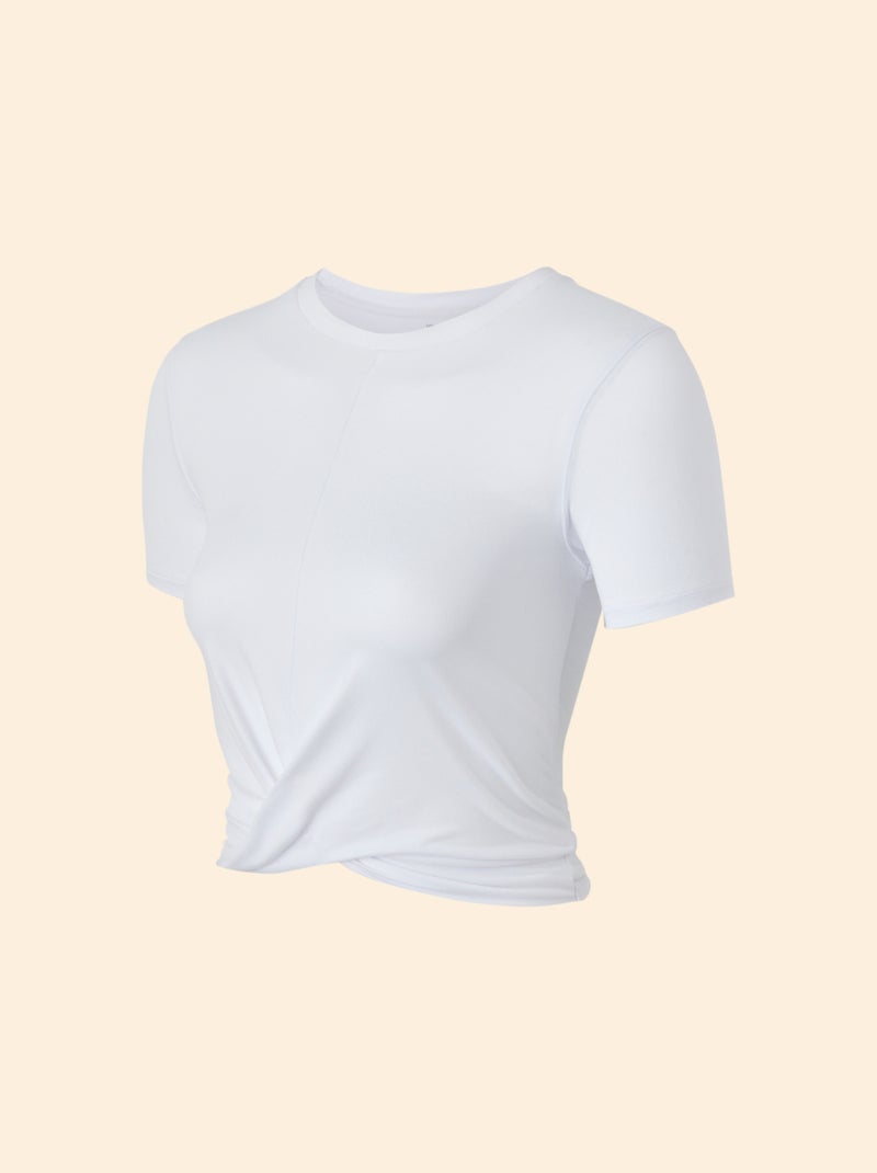 Camiseta deportiva fruncida - (ekstract) Blanco - Kiabi