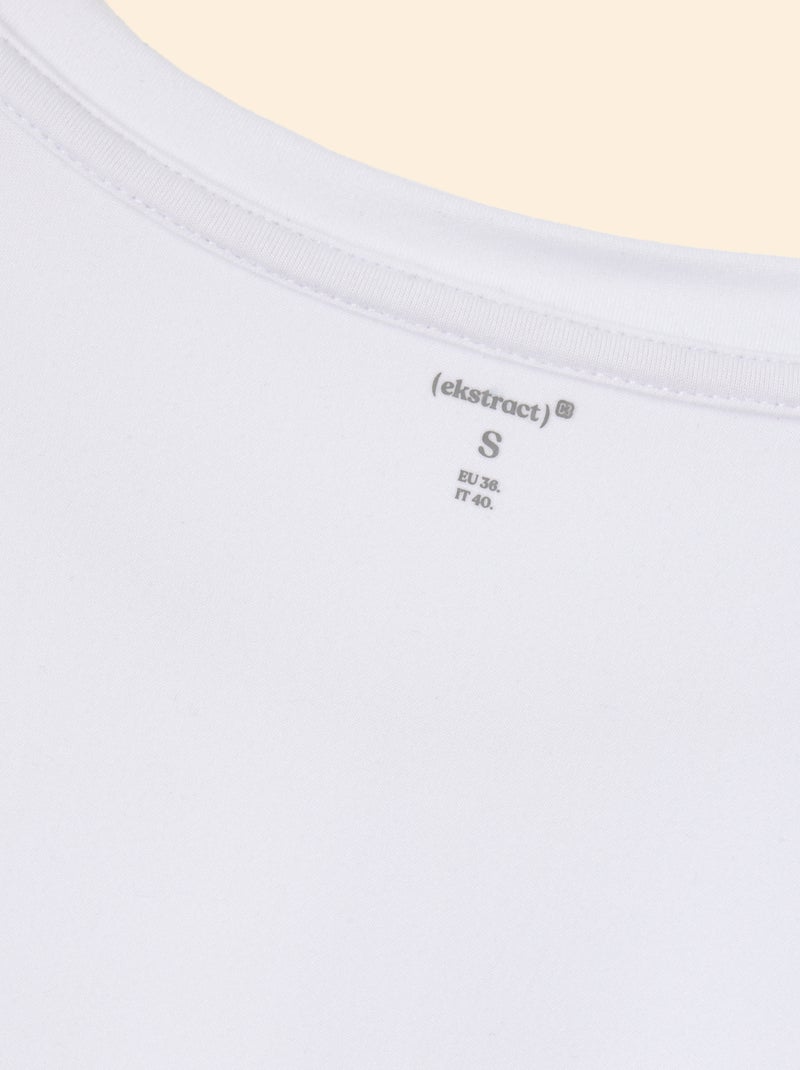 Camiseta deportiva fruncida - (ekstract) Blanco - Kiabi