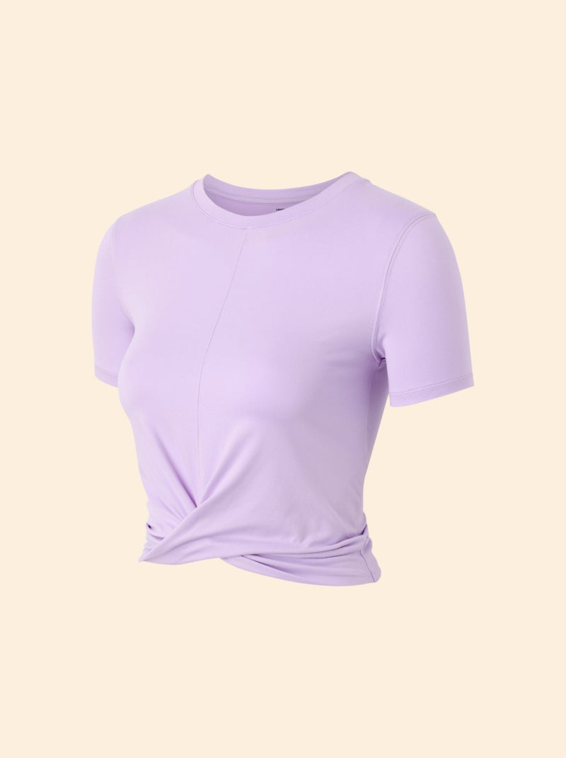 Camiseta deportiva fruncida - (ekstract) Purpura - Kiabi