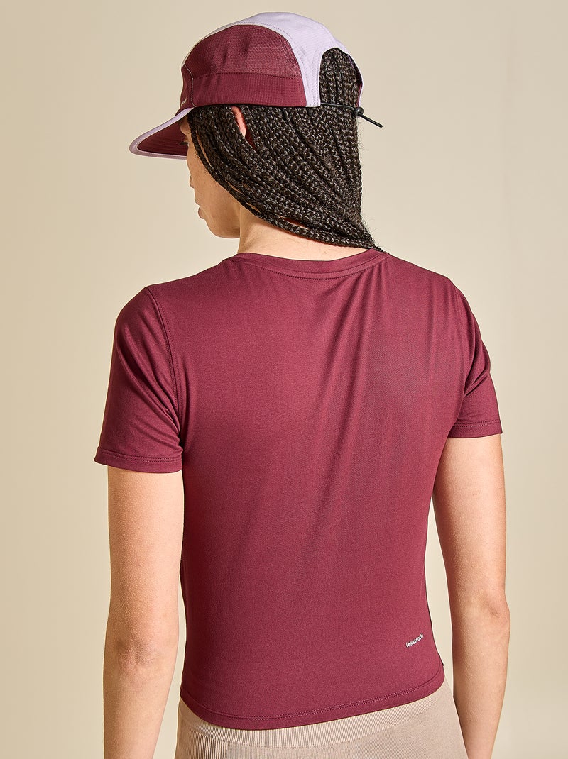 Camiseta deportiva fruncida - (ekstract) Rojo - Kiabi