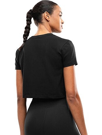 Camiseta deportiva manga corta nudo mujer fitness mujer space