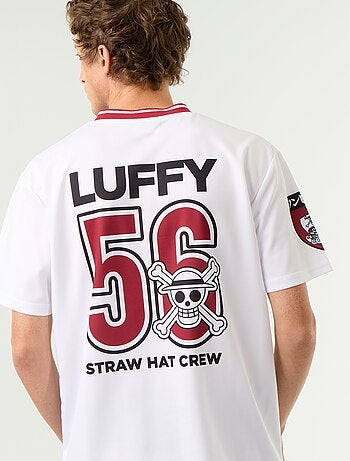 Camiseta deportiva 'One Piece' 'Luffy' de manga corta