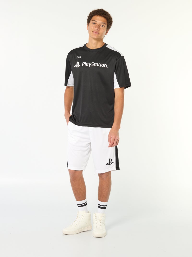 Camiseta deportiva 'Playstation' Negro - Kiabi