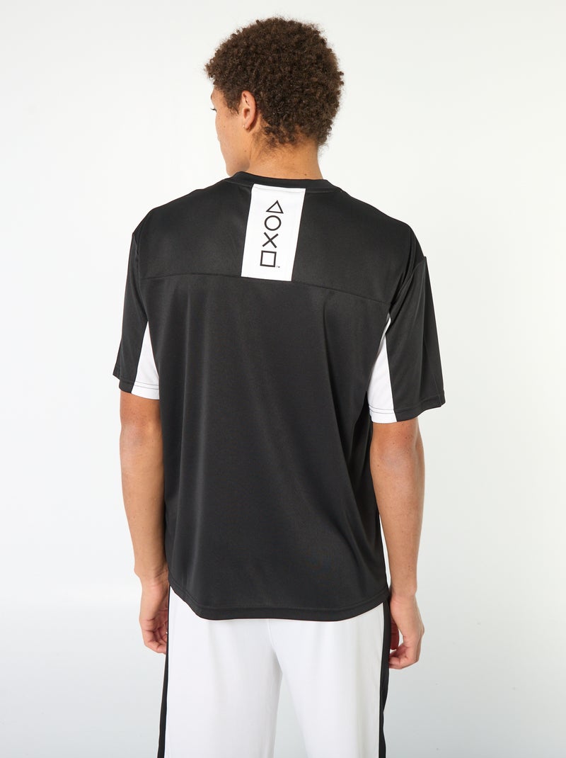 Camiseta deportiva 'Playstation' Negro - Kiabi