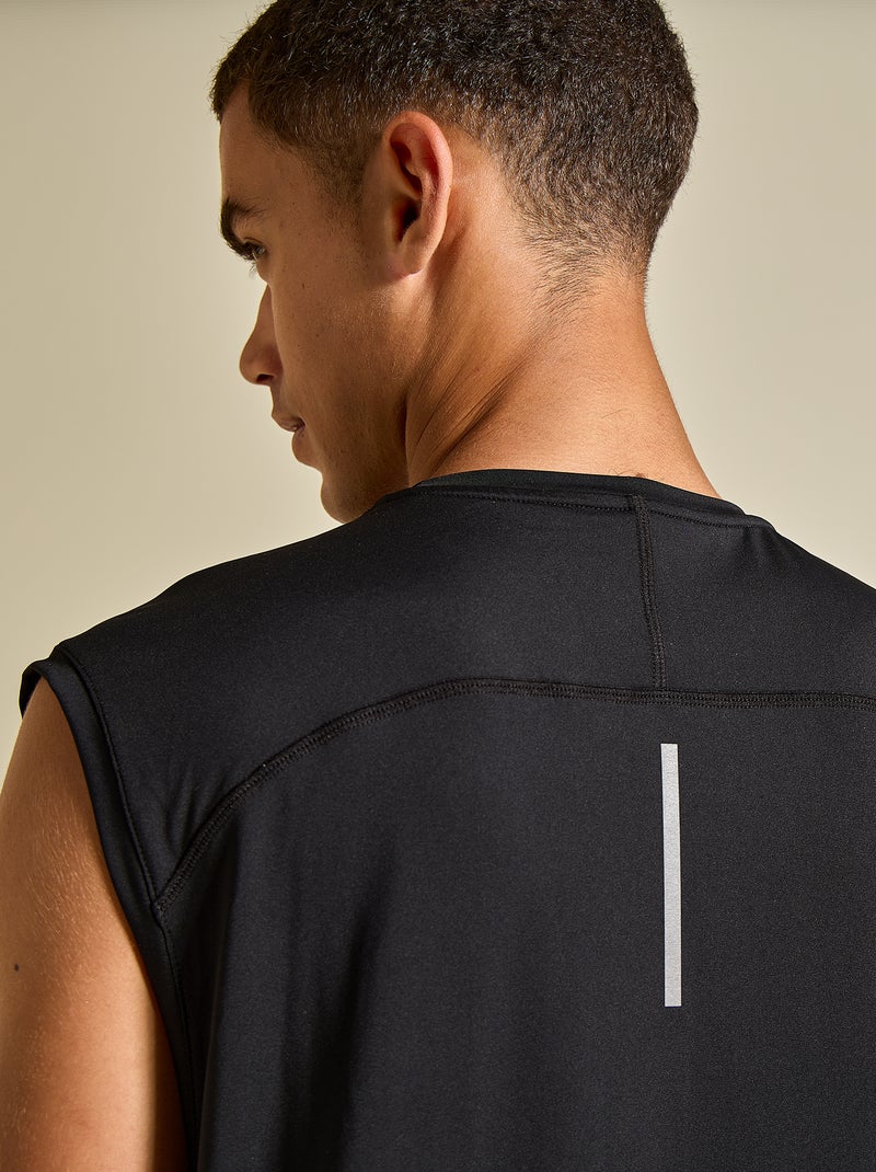 Camiseta deportiva sin mangas - (ekstract) Negro - Kiabi