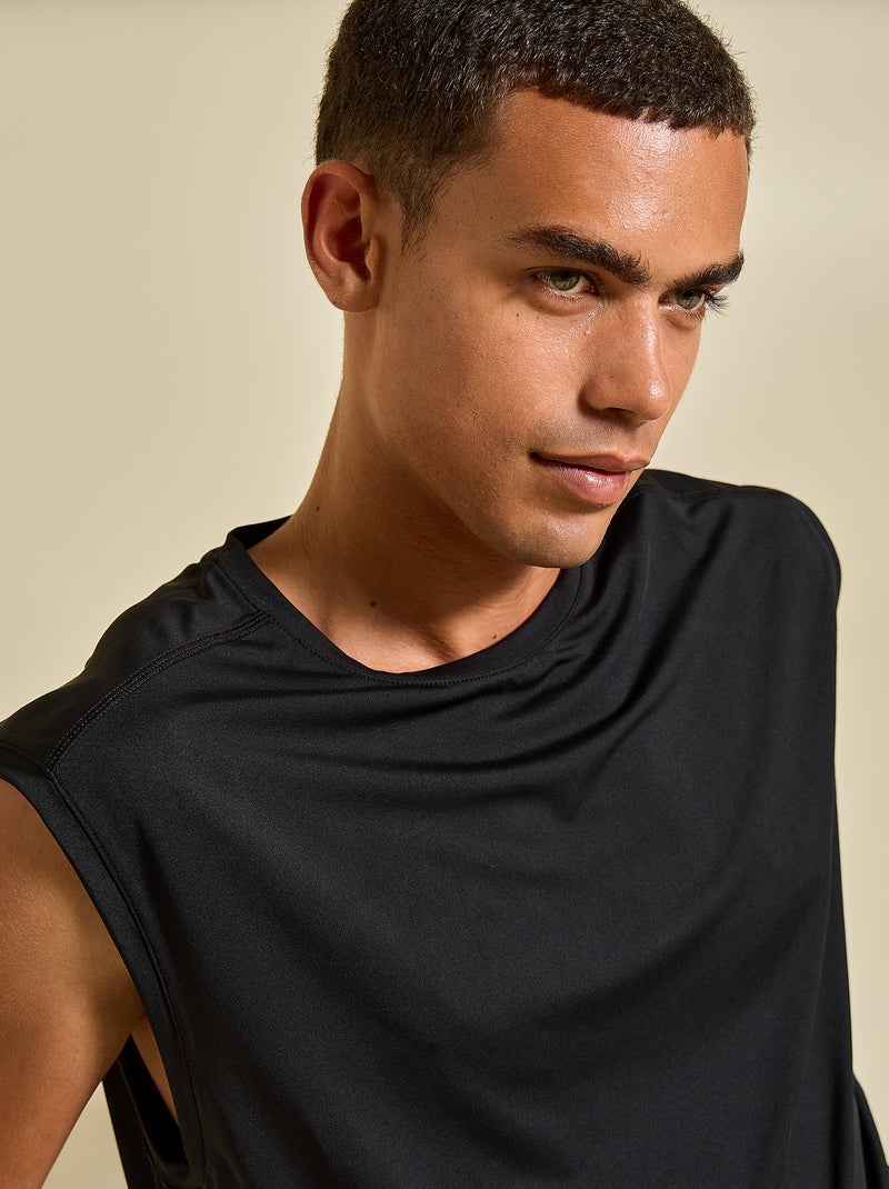 Camiseta deportiva sin mangas - (ekstract) Negro - Kiabi