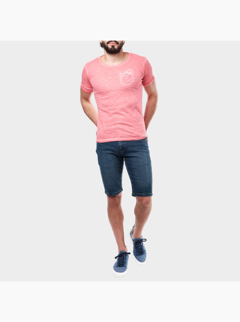 Camiseta descolorida Coral - Kiabi