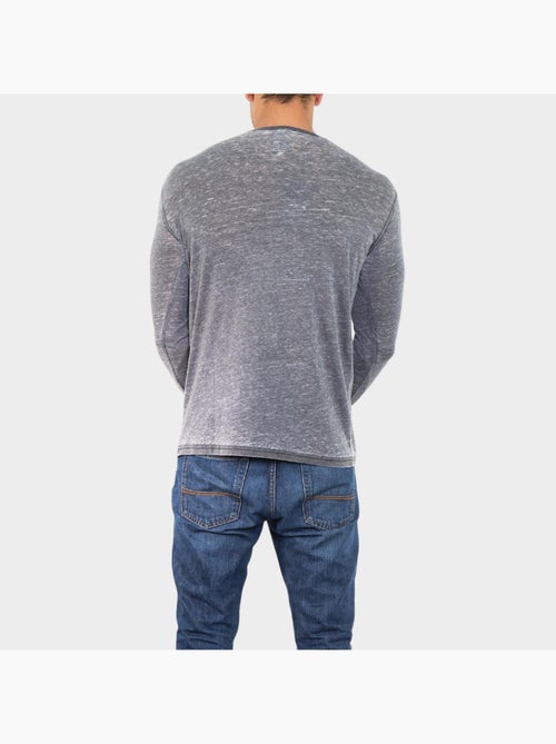 Camiseta descolorida de manga larga - Kiabi Camiseta descolorida de manga larga - Kiabi