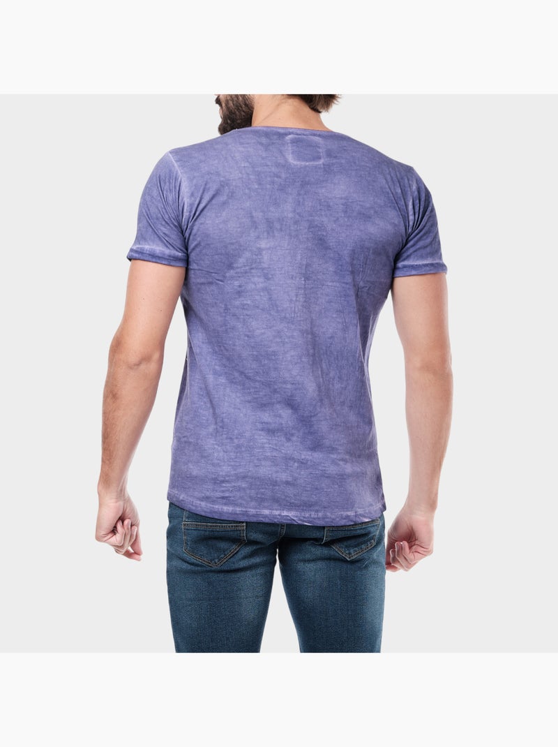 Camiseta descolorida Violeta - Kiabi