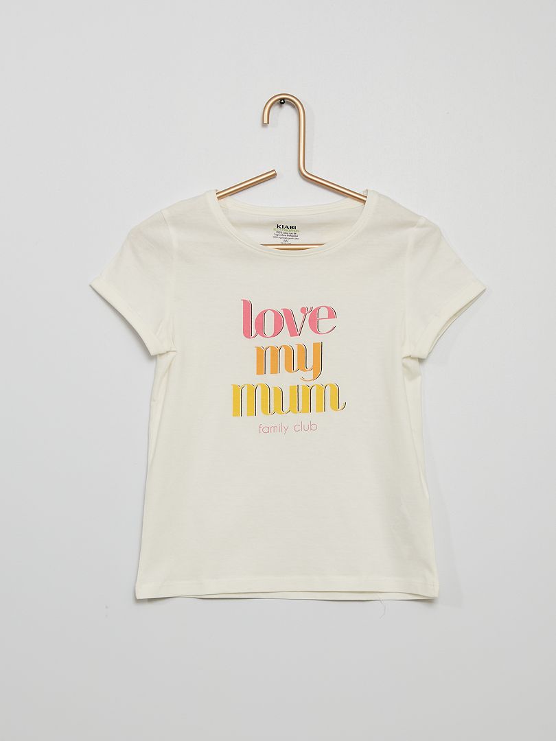 Camiseta 'Día de la Madre' BLANCO - Kiabi