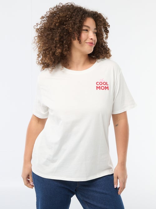 Camiseta 'Día de la Madre' estampada manga corta - Kiabi Camiseta 'Día de la Madre' estampada manga corta - Kiabi