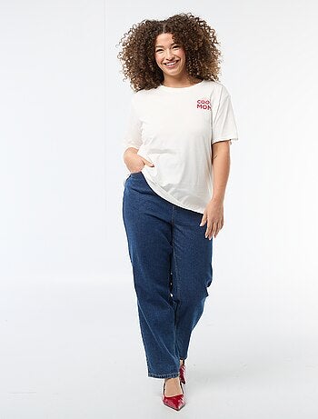 Camiseta 'Día de la Madre' estampada manga corta