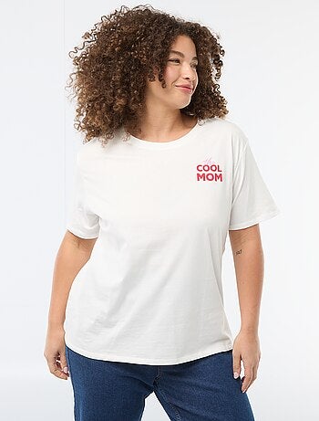 Camiseta 'Día de la Madre' estampada manga corta