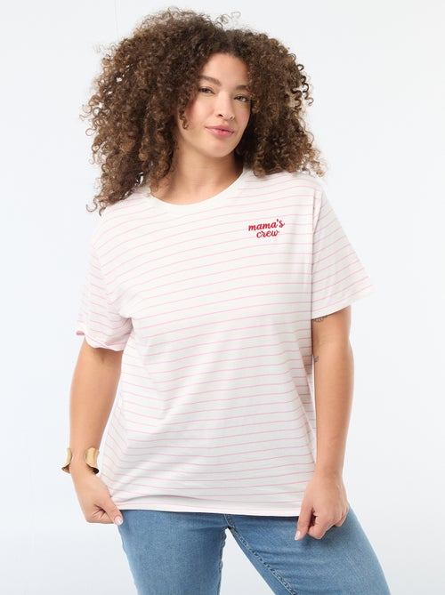 Camiseta 'Día de la Madre' estampada manga corta - Kiabi