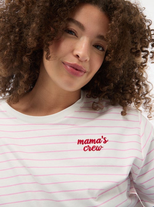 Camiseta 'Día de la Madre' estampada manga corta - Kiabi