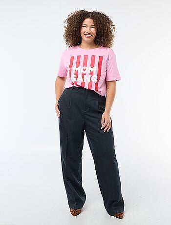 Camiseta 'Día de la Madre' estampada manga corta