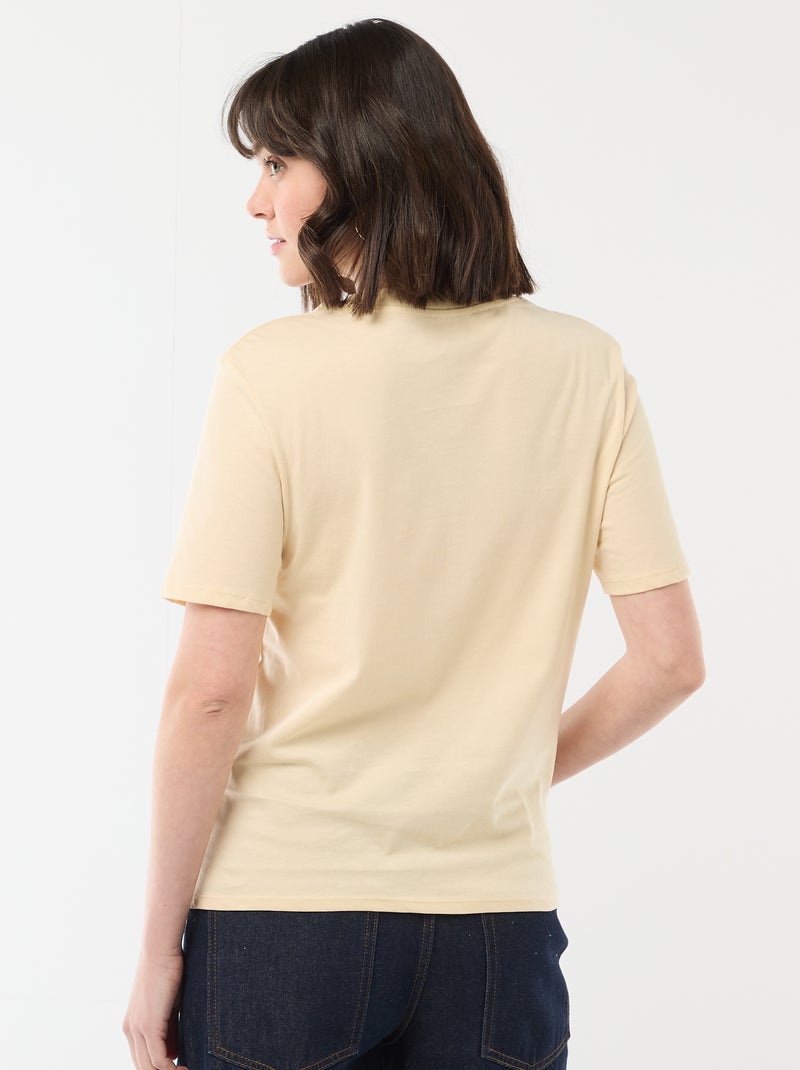 Camiseta 'Día de la Madre' manga corta Amarillo - Kiabi