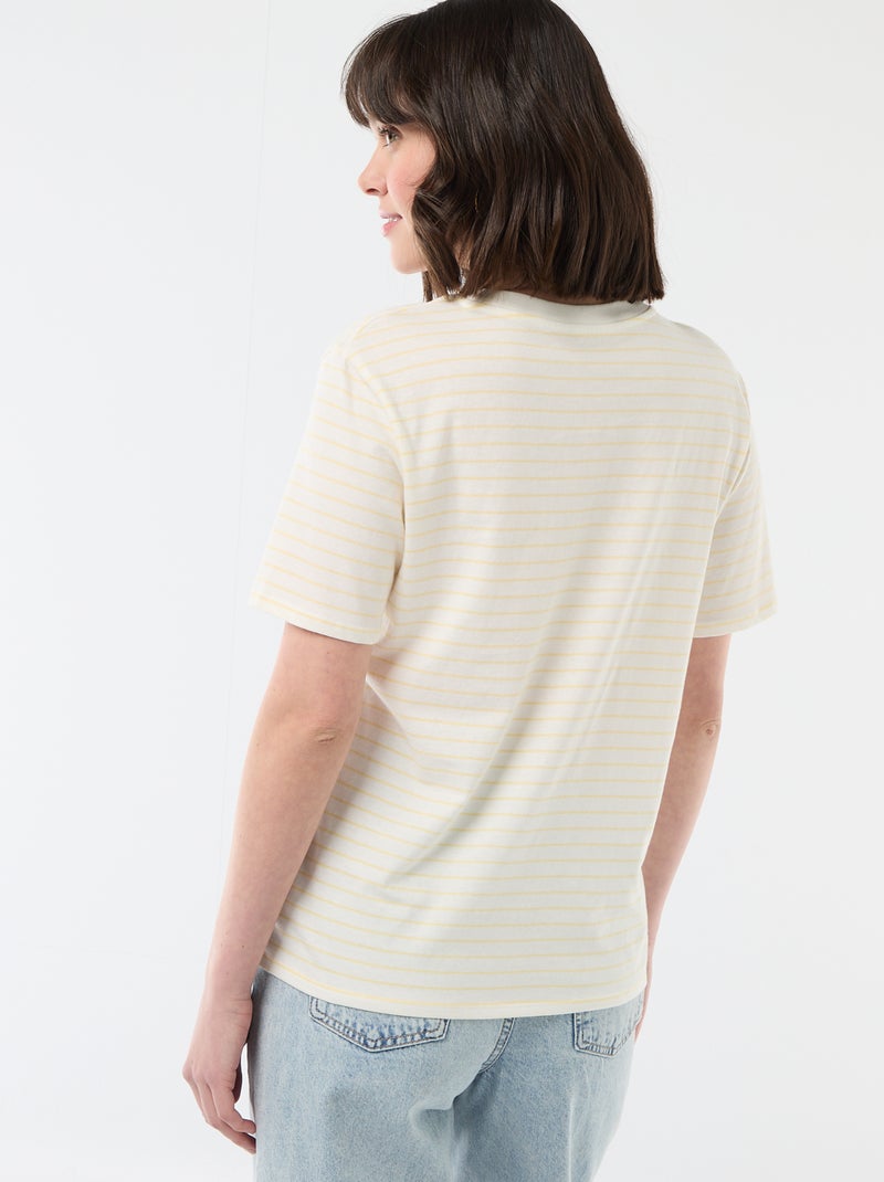 Camiseta 'Día de la Madre' manga corta Amarillo - Kiabi