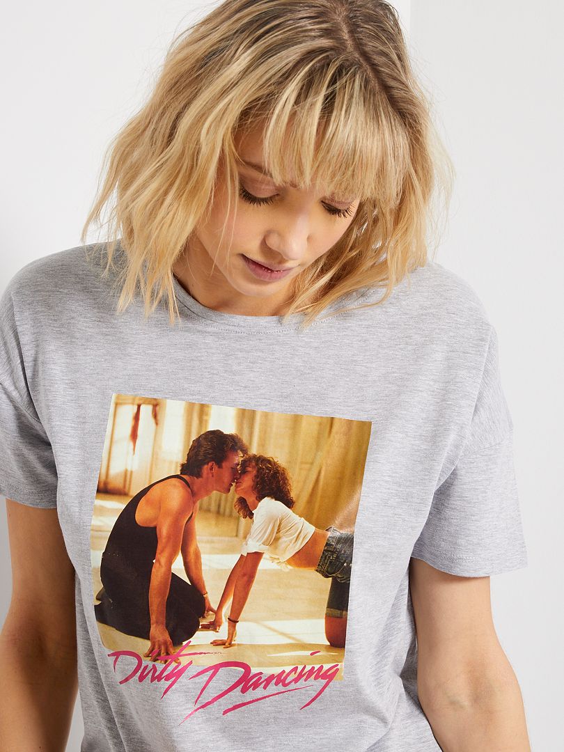 Camiseta 'Dirty Dancing' GRIS - Kiabi
