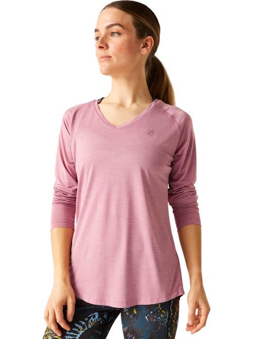 Camiseta discern de manga larga para mujer - dare 2b - Kiabi Camiseta discern de manga larga para mujer - dare 2b - Kiabi