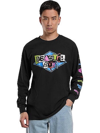 Camiseta diseño beastie boys de manga larga para hombre - mister tee