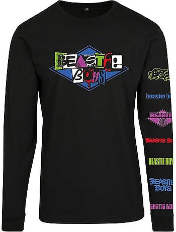Camiseta diseño beastie boys de manga larga para hombre - mister tee