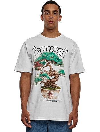 Camiseta diseño bonsái de pesado para hombre - mister tee