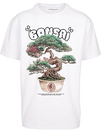 Camiseta diseño bonsái de pesado para hombre - mister tee
