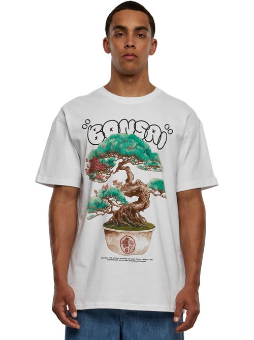 Camiseta diseño bonsái de pesado para hombre - mister tee - Kiabi