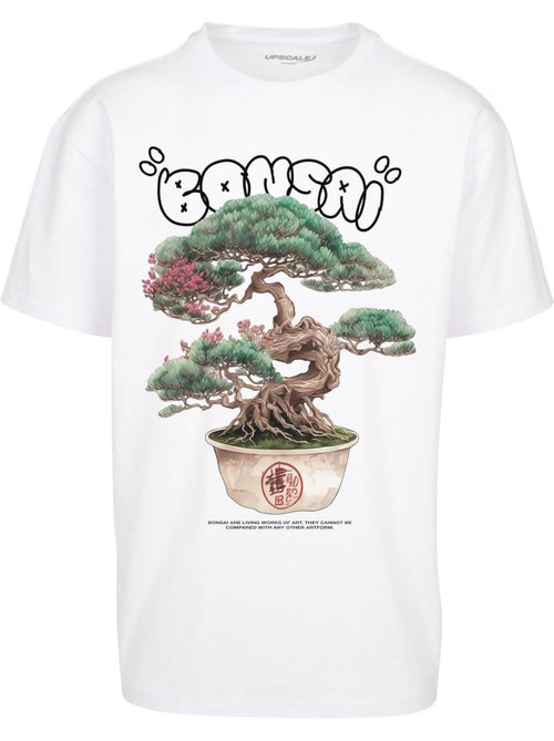 Camiseta diseño bonsái de pesado para hombre - mister tee - Kiabi