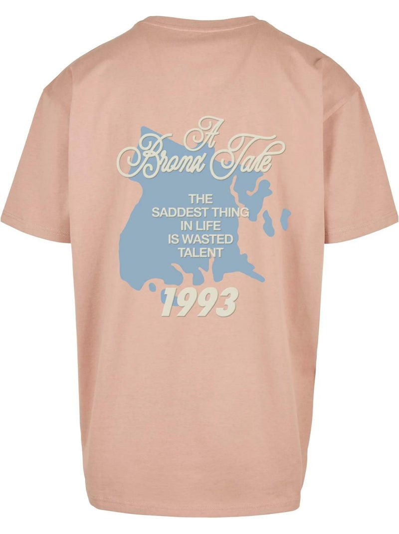 Camiseta diseño bronx tale para hombre - mister tee Rosa pálido - Kiabi