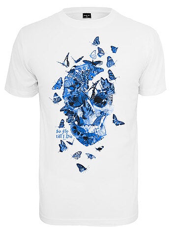 Camiseta diseño calavera de mariposa para hombre - mister tee