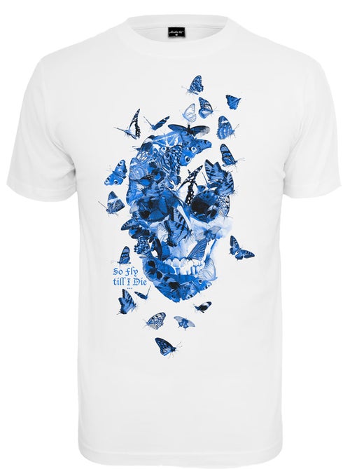 Camiseta diseño calavera de mariposa para hombre - mister tee - Kiabi