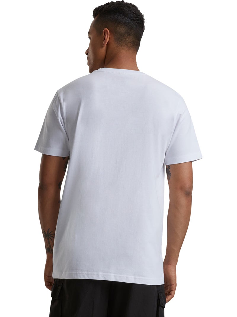 Camiseta diseño calavera de mariposa para hombre - mister tee Blanco - Kiabi