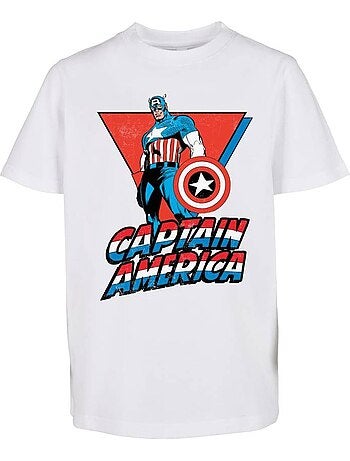 Camiseta diseño capitán américa para niños/niñas - mister tee