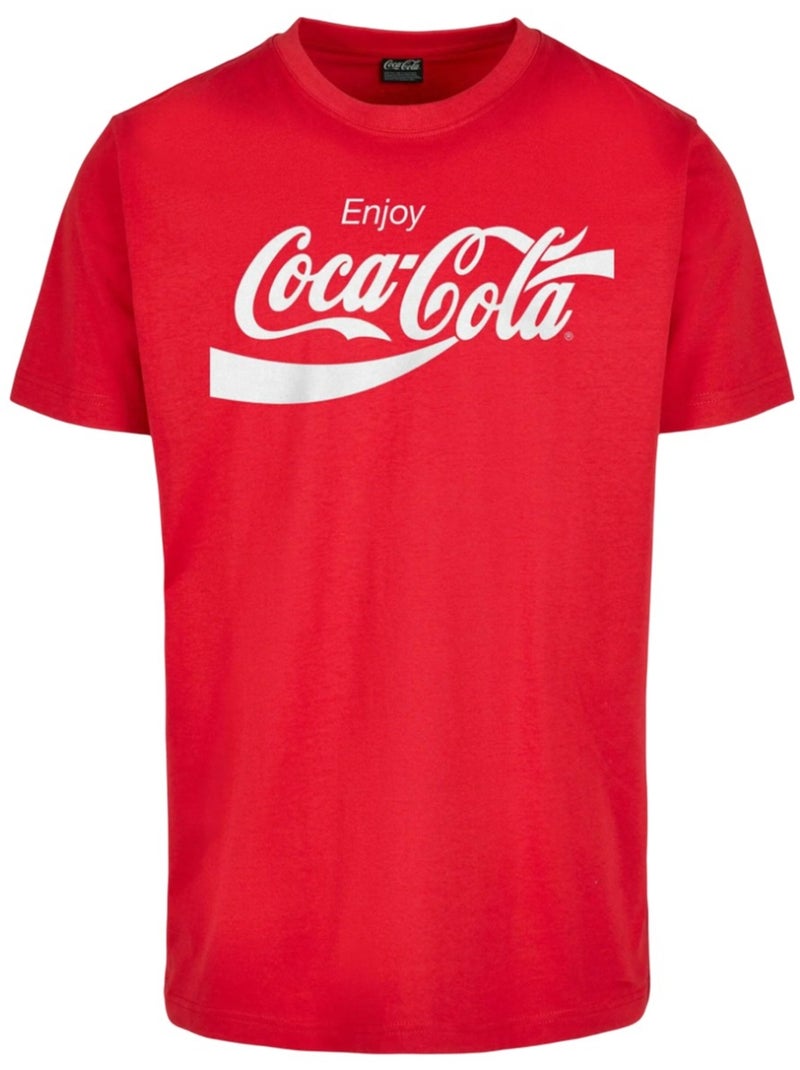 Camiseta diseño coca cola para hombre - merchcode Rojo claro - Kiabi