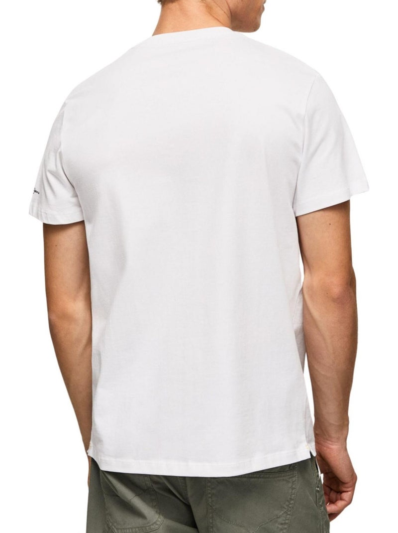 Camiseta diseño de rayas para hombre - pepe jeans Blanco - Kiabi