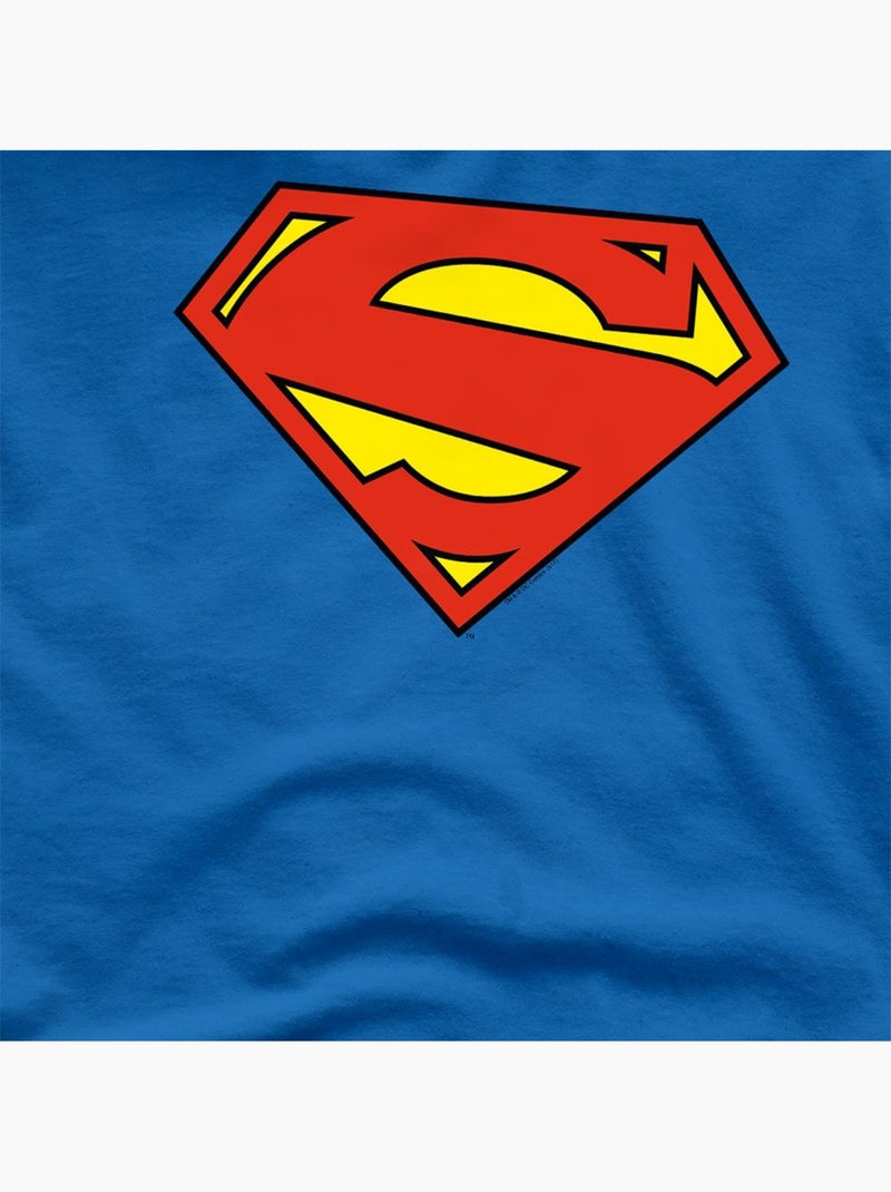 Camiseta diseño escudo para adultos unisex - superman Azul real - Kiabi