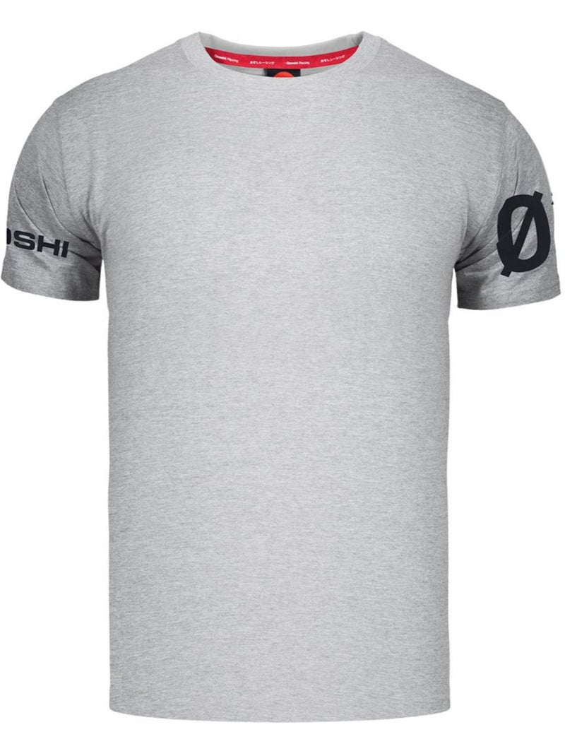 Camiseta diseño estampado de mangas para hombre - ozoshi Gris - Kiabi