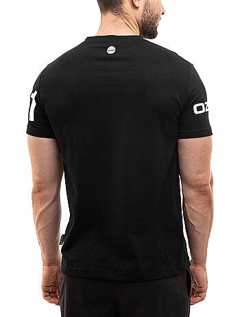 Ozoshi - Camiseta Diseño Estampado de Mangas para Hombre