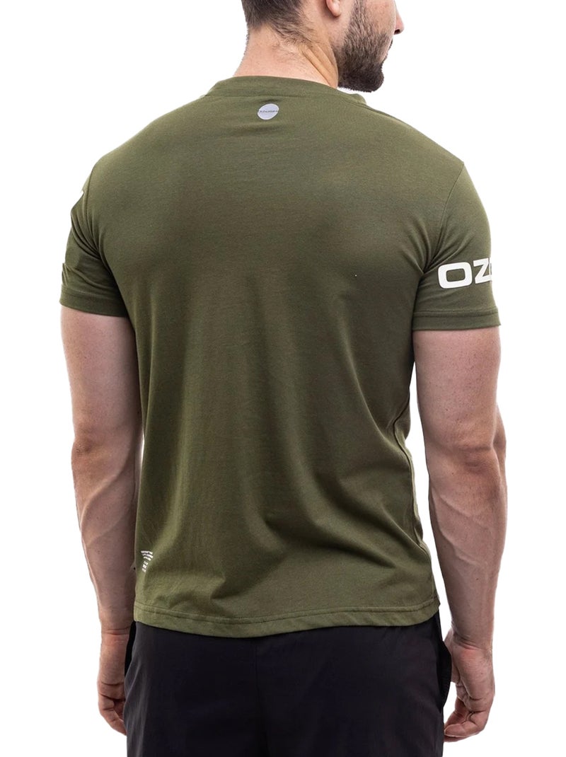 Camiseta diseño estampado de mangas para hombre - ozoshi Verde - Kiabi
