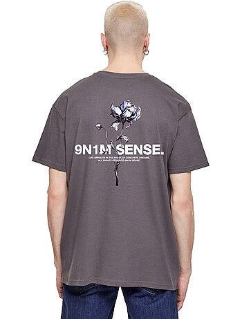 Camiseta diseño flor para hombre - 9n1m sense