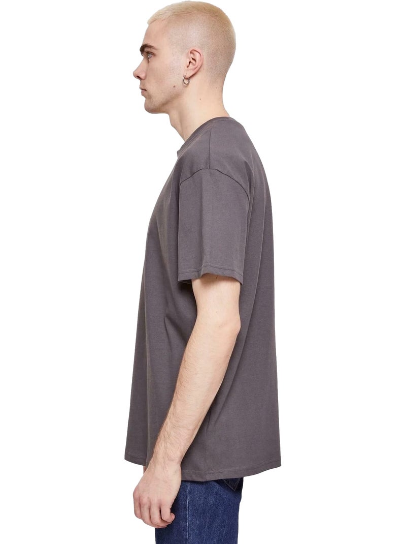 Camiseta diseño flor para hombre - 9n1m sense Gris gris antracita - Kiabi
