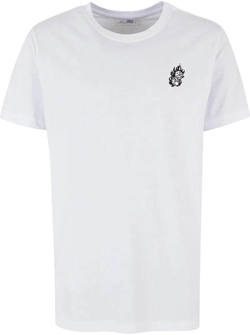 Camiseta diseño fuego de dados para hombre - mister tee Blanco - Kiabi