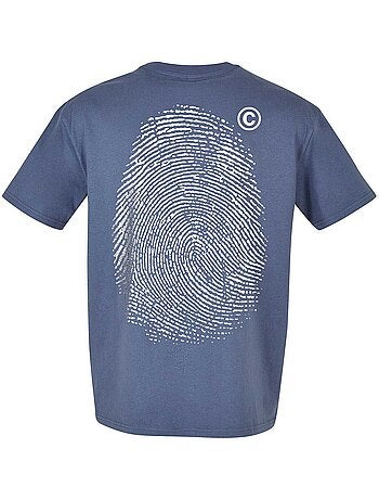 Camiseta diseño impresión de dedo para hombre - mister tee