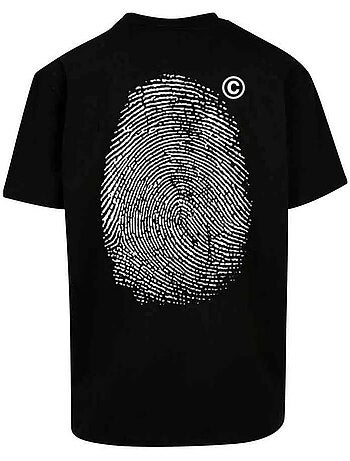 Camiseta diseño impresión de dedo para hombre - mister tee