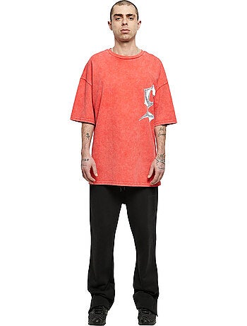 Camiseta diseño lavado cromo para hombre - 9n1m sense