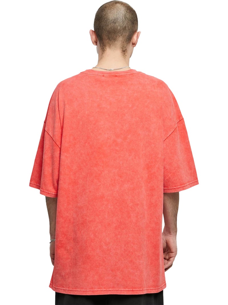 Camiseta diseño lavado cromo para hombre - 9n1m sense Rojo - Kiabi