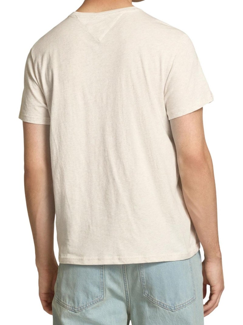 Camiseta diseño lisos para hombre - pack de 5 - tommy hilfiger Beige - Kiabi