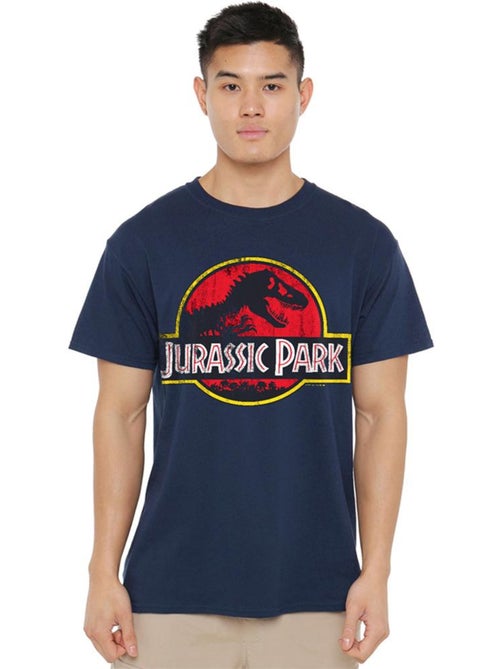 Camiseta diseño logo envejecido de algodón ringspun para adultos unisex - jurassic park - Kiabi Camiseta diseño logo envejecido de algodón ringspun para adultos unisex - jurassic park - Kiabi